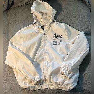 white aeropostale windbreaker